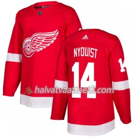 Miesten NHL Detroit Red Wings Pelipaita Gustav Nyquist 14 Adidas 2017-2018 Punainen Authentic